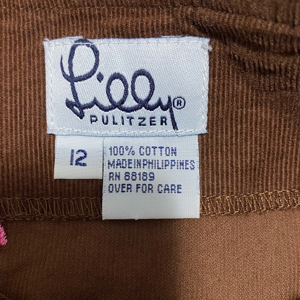 Lilly Pulitzer Girls Embroidered Bee Corduroy Skirt - Picture 4 of 6